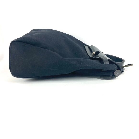 HERMES Herbag ad PM Handbag Tote Bag Hand Bag Leather/Canvas Black - Picture 3 of 16